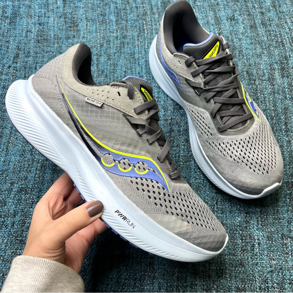 Saucony Ride 16 Running Shoes in Fossil Pool